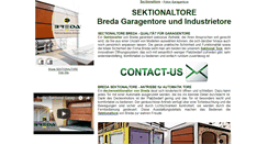 Desktop Screenshot of breda-sektionaltore.de