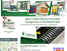 Tablet Screenshot of bele.breda-sektionaltore.de